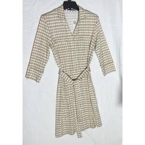 NWT J. McLaughlin Brynn Tan Shirt Dress Tan Catalina Cloth Medium $238
